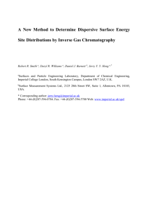 A New Method to Determine Surface Energy Site Distributions by