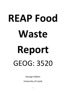 REAP Food waste report