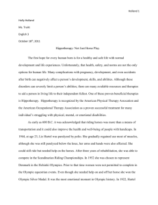 Hippotherapy Junior Paper