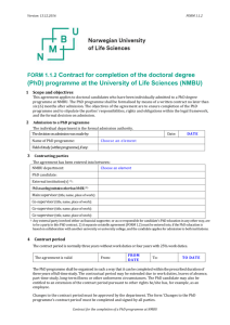PhD contract
