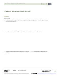 Algebra II Module 1, Topic C, Lesson 35: Student Version
