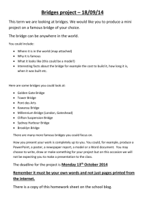 Bridges project2 - The John Harrox Primary School Blog!