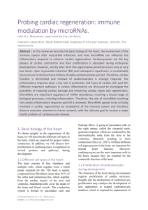 4. MicroRNA function in the cardiac inflammatory response