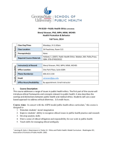 PH8150-Public Health Ethics