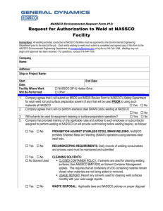 Application for Authorization to Weld