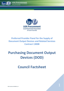 Document Output Devices Fact Sheet