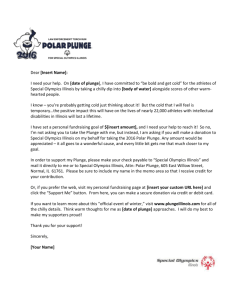 2016 Polar Plunge Sample Donation Letter
