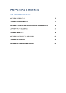 Lecture 11: developmental economics