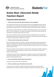 The Action Now: Classroom Ready Teachers Report found there is a