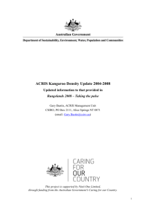 ACRIS Kangaroo Density Update 2004-2008