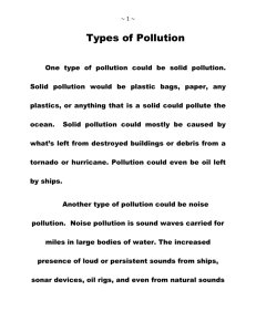 Causes of Marine Pollution