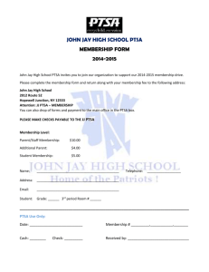 john jay high school ptsa membership form 2014-2015