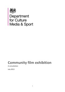 Community film exhibition consultation