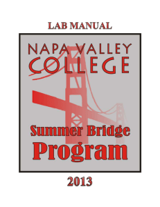2013 - Napa Valley College