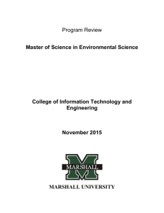 Program Review - Environmental Science - MS