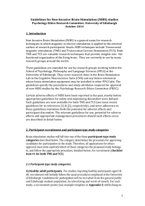 TMS TCS Edinburgh ethics guidelines - Psychology