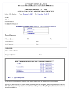 2015 Administrative Faculty Evaluation Form