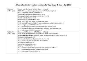 KS4 Intervention Timetable - Harris Academy Chafford Hundred