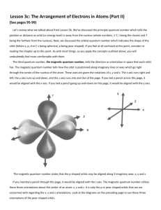 Lesson 3c Arrangement of Electrons