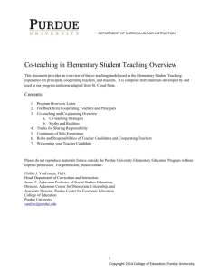 Co-teaching Overview - College of Education