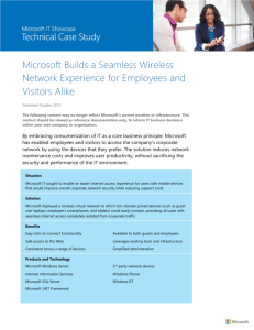 Microsoft Builds a Seamless Wireless Network