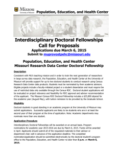 Interdisciplinary Doctoral Fellowships