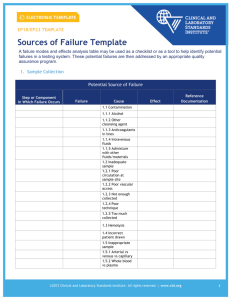 Sources of Failure Template