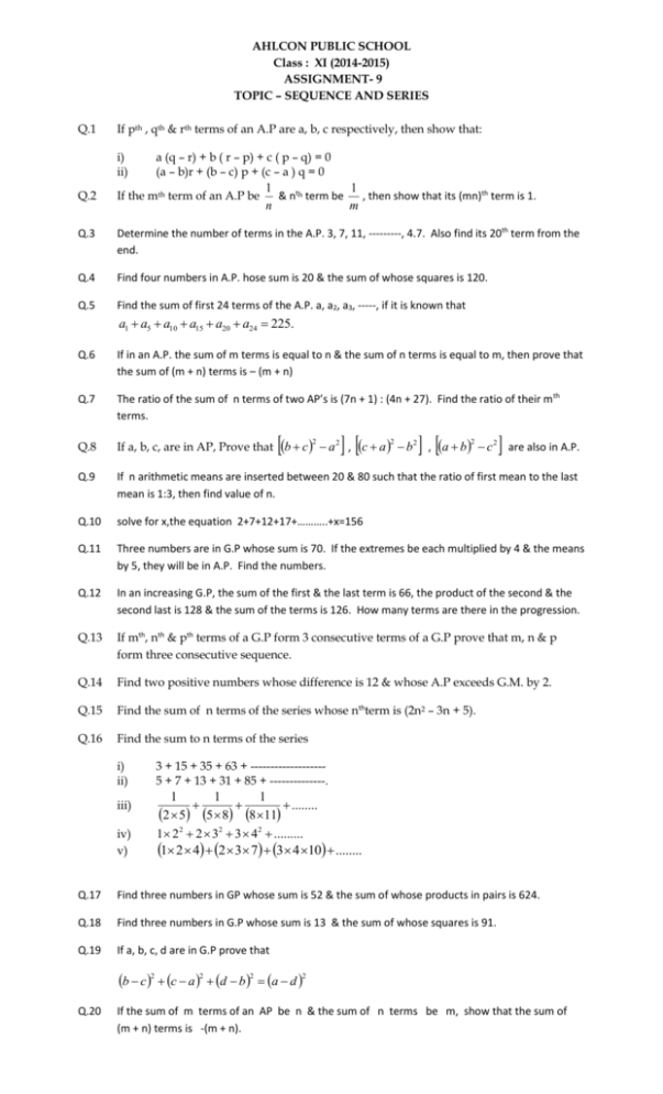 Seq And Series