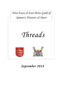 Threads - West Essex & East Herts Guild Spinners, Weavers and