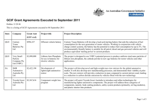 Grant Agreements Executed