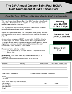 2015 Early Bird Golf Registration