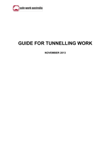 Guide for tunnelling work