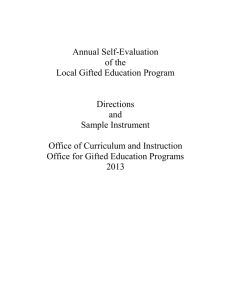Annual Self-Evaluation - Mississippi Department of Education