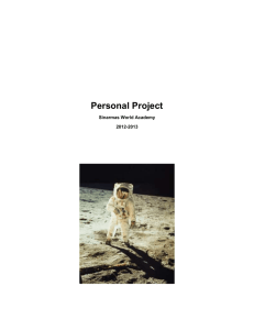PersonalProjectbooklet2012-2013 Jiyeon