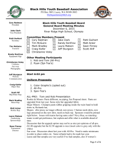 BHYB Board Meeting Minutes - 12-6-2015