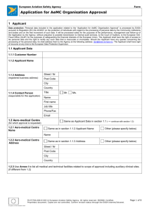 FO.AEMCA.00015 - Application for a Part-ORA - EASA