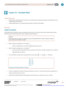 Grade 8 Mathematics Module 4, Topic B, Lesson 11