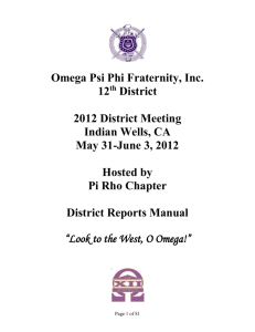 12th District Meeting Report Manual