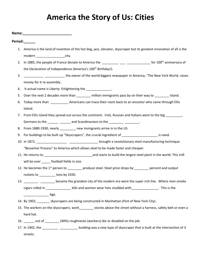Answer Key America The Story Of Us Heartland Worksheet Answers