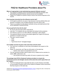 FAQ for Healthcare Providers about Flu