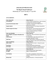 Day 1 Presentation Abstracts