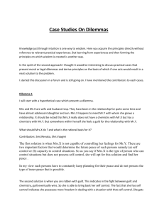 Case Studies On Dilemmas
