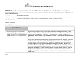 RFF Schoolwide Enrichment Model