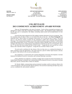 LMA Community Achievement Award Winner 2014