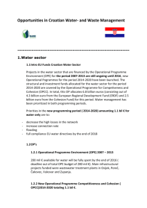 Opportunities in Croatian Water- and Waste Management