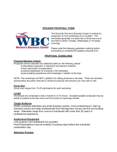 Speakers Proposal .doc - Maryland Women`s Business Center