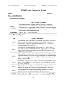 CS166 Course Assessment Report