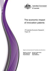 The economic impact of innovation patents DOC