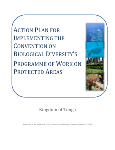 National Targets and Vision for Protected Areas