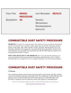 3.1 Combustible Dust Hazard Controls